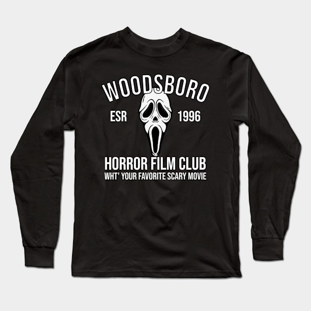 Woodsboro Horror Film Club Long Sleeve T-Shirt by SalenyGraphicc